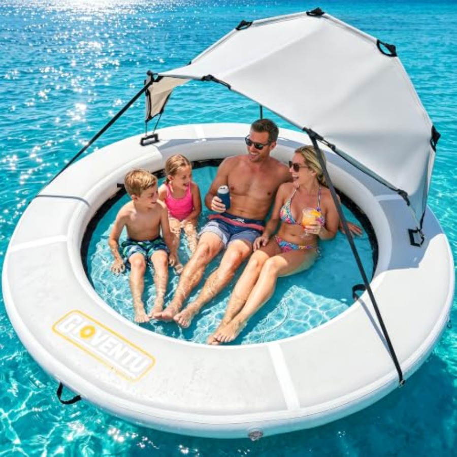 Pool Float Ring Inflatable - 8FT şişme su hamakı yüzme simidi,