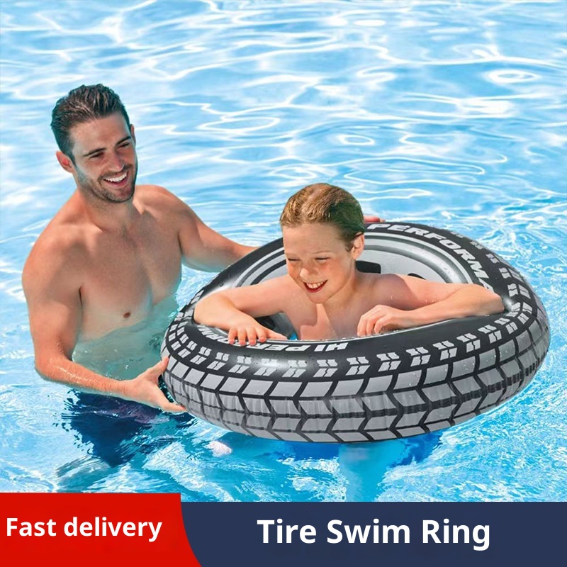 Pool Float Ring Inflatable - Şişirilebilir Lastik Yüzme Simidi, Ekstra Büyük