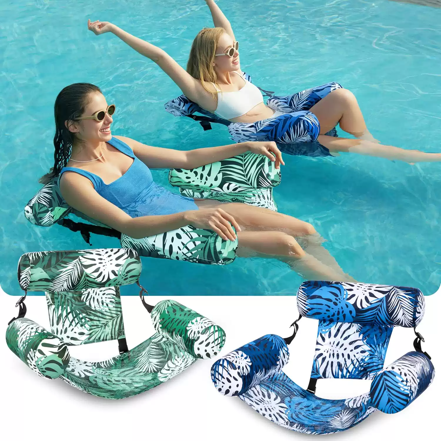 Pool Lounger Inflatable - Şişme Havuz Sandalyeleri, Yetişkinler İçin Kolçaklı