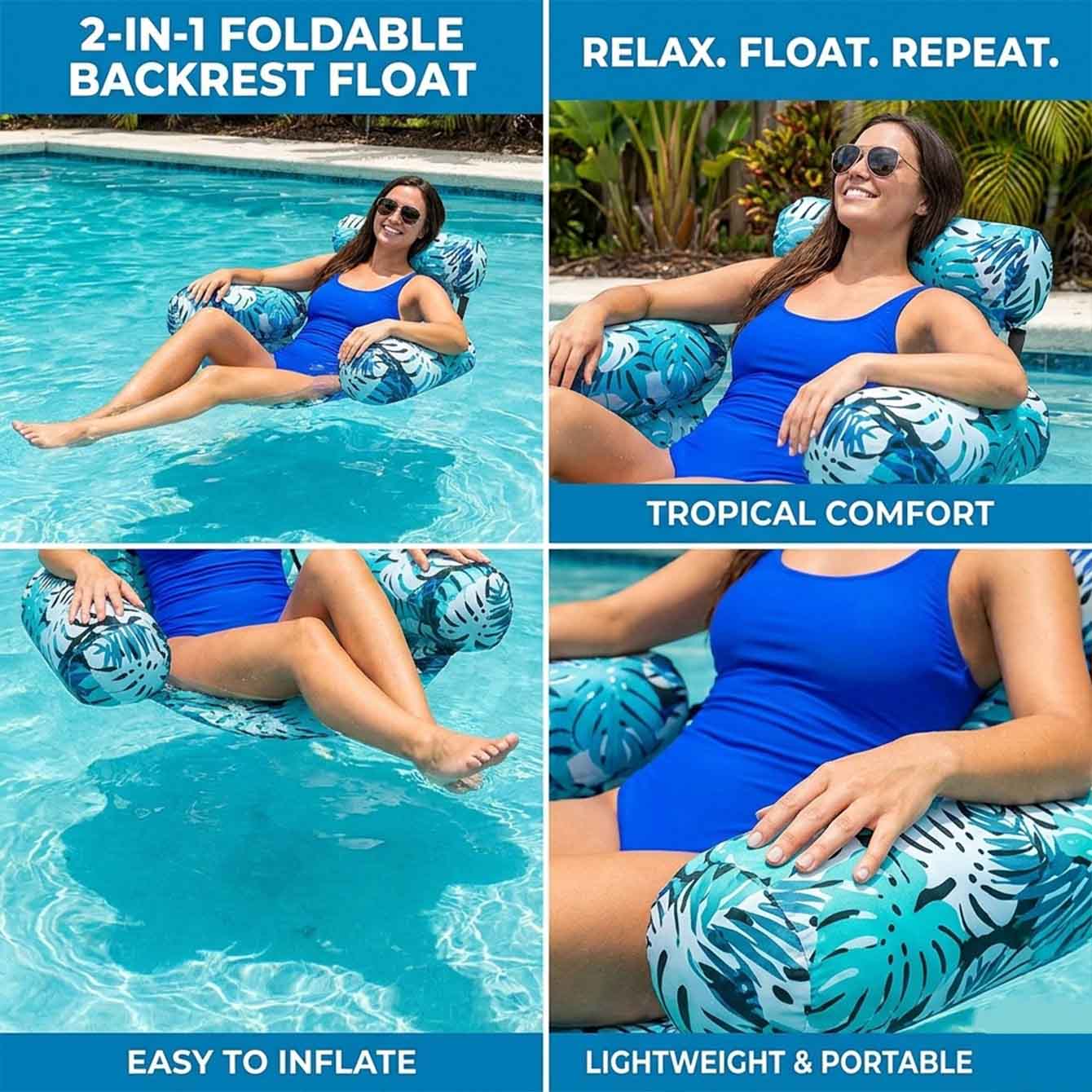 1 adet havuz şamandıraları şiş - Pool Lounger Inflatable incelemesi ve fiyatı