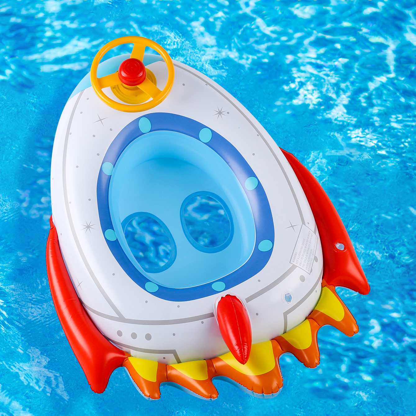 1 adet roket şeklinde kalınlaş - Pool Float Ring Inflatable incelemesi ve fiyatı