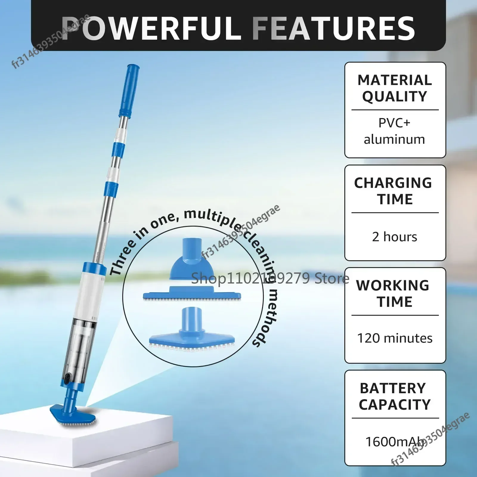 Şarj Edilebilir Taşınabilir El - Pool Vacuum Manual incelemesi ve fiyatı