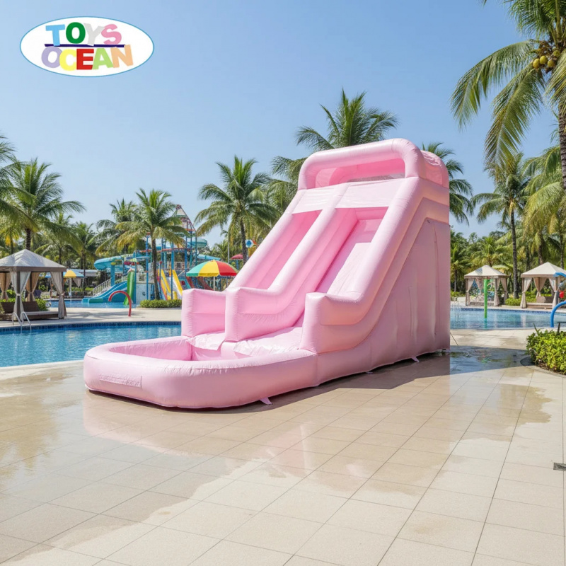 Ticari Sınıf Pembe Çift Kulvar - Water Slide Inflatable incelemesi ve fiyatı