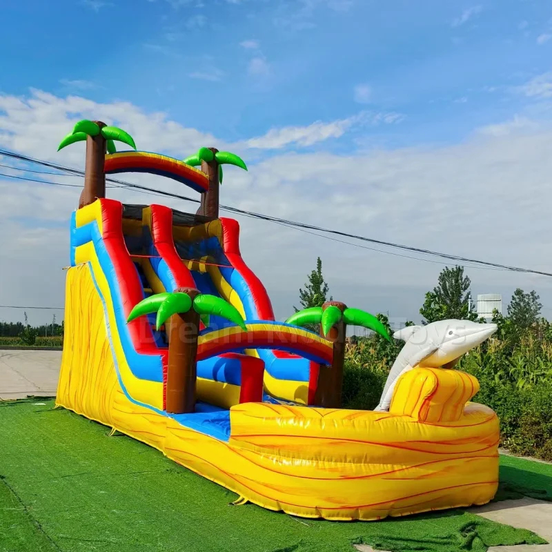 Dev Tropikal Yunus Temalı Şişm - Water Slide Inflatable incelemesi ve fiyatı