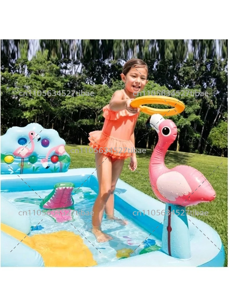 Şişme Gökkuşağı Çocuk Havuzu K - Water Slide Inflatable incelemesi ve fiyatı